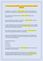 Ivytech Chem 101 Midterm&vert; Exam&vert; Questions With Correct &NewLine;Answers