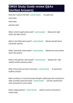 OMSA Study Guide review Q&As &lpar;Verified Answers&rpar;&period;