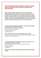 WGU D236 Pathophysiology Objective Assessment Study Guide&colon; Ultimate OA Version 2 Practice Questions and Rationales