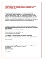 WGU D236 Pathophysiology Objective Assessment Study Guide&colon; Ultimate OA Version 2 Practice Questions and Rationales