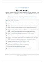 AP Psychology 2027 Complete Review&colon; Every Unit in the Course Framework&comma; 10 Worked FRQ-Style Problems&comma; 20-Question Practice Exam with Full Solutions and 17 Deadly Exam Traps