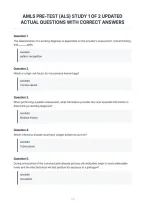 Amls Pre-Test &lpar;Als&rpar; Study 1 Of 2 Updated&NewLine;Actual Questions With Correct Answers