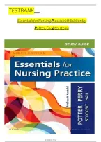 Test Bank for Essentials for Nursing Practice 9th Edition by Patricia A&period; Potter&comma; Anne G&period; Perry&comma; Patricia A&period; Stockert and Amy Hall &ndash; Nursing Fundamentals Exam Questions and Answers&comma; Clinical Skills and Patient Care Review 2026&ndash;2027