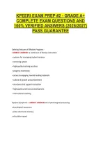 Kpeeri Exam Prep &num;2 - Grade A&plus; &NewLine;Complete Exam Questions And &NewLine;100&percnt; Verified Answers &lpar;2026&sol;2027&rpar; &NewLine;Pass Guarantee 
