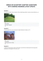 Amsco Ap Us History Chapter 1 Questions&NewLine;With Verified Answers Latest Update