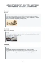 Amsco Ap Us History Chapter 8 Questions&NewLine;With Verified Answers Latest Update&NewLine;