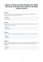 Amsco Ap World History &lpar;Modern&rpar;&semi; Key Terms&NewLine;Prologue Questions With Complete Answers&NewLine;&lpar;100&percnt; Accurate&rpar;&NewLine;