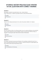 Ap World History Prologue Quiz Updated&NewLine;Actual Questions With Correct Answers
