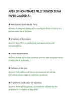 Apea 3P High Stakes Fully Solved Exam&NewLine;Paper Graded A&plus;