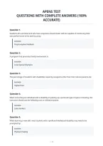 Apens Test&NewLine;Questions With Complete Answers &lpar;100&percnt;&NewLine;Accurate&rpar;