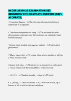 Nccer 26306-23 Examination Set&NewLine;Questions With Complete Answers &lpar;100&percnt;&NewLine;Accurate&rpar;