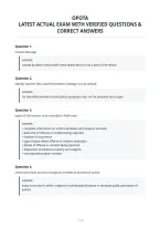 Opota Latest Actual Exam With Verified Questions & Correct Answers&period;pdf&NewLine;&NewLine;