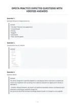 Opota Practice Expected Questions With&NewLine;Verified Answers&NewLine;