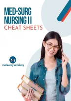 Med-Surg Nursing II Cheat Sheets&colon; Quick Reference&comma; Active Recall & Mistake Finder Practice