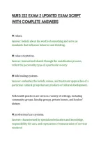 Nurs 222 Exam 2 Updated Exam Script&NewLine;With Complete Answers