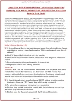 New York Funeral Director Law Practice Exam PDF &ndash; NYS Funeral Service Laws&comma; Regulations & Exam Preparation