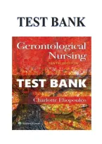 Test Bank For Gerontological Nursing 10th Edition by Eliopoulos &vert; ISBN&colon; 9781975161002 &vert; Already Graded A&plus; &vert; Verified & Recently Updated Version &lbrace;JUST RELEASED&rcub;