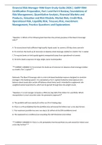 Financial Risk Manager FRM Exam Study Guide 2026 &vert; GARP FRM Certification Preparation&comma; Part I and Part II Review&comma; Foundations of Risk Management&comma; Quantitative Analysis&comma; Financial Markets and Products&comma; Valuation and Risk Models&comma; Market Risk&comma; Credit Risk&comma; O