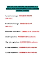 Nurs 220 Exam 3 Review &comma; Study Guide Past &NewLine;Papers With Complete Based Questions And &NewLine;Answers 2026&sol;2027