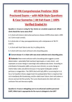 ATI RN Comprehensive Predictor 2026 &NewLine;Proctored Exams &ndash; with NGN-Style Questions &NewLine;& Case Scenarios &vert; Ati Exit Exam &vert; 100&percnt; &NewLine;Verified Graded A&plus; 