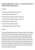 Ati Maternal Newborn Nursing &ndash; Chapters 3&comma; 4&comma; 5&ndash;10 Application Questions With Verified And Correct Solutions Graded A