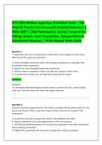 NYC Child Welfare Supervisor Promotion Exam 2026-2027&colon; 150 Questions & Answers with Detailed Rationales &vert; Kinship&comma; Sibling Contact & Educational Advocacy