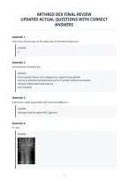 Arthrex Dex Final Review&NewLine;Updated Actual Questions With Correct&NewLine;Answers