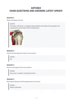 Arthrex&NewLine;Exam Questions And Answers Latest Update