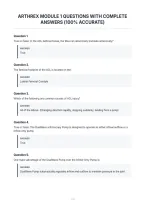 Arthrex Module 1 Questions With Complete&NewLine;Answers &lpar;100&percnt; Accurate&rpar;