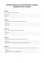 Arthrex Module 6 Questions With Verified&NewLine;Answers Latest Update