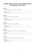 Arthrex Sports Iot &lpar;Day 5&sol;Test&rpar; Exam Questions&NewLine;And Answers Latest Update&NewLine;