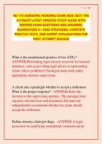&NewLine;NU 176 &lpar;Geriatric Nursing&rpar; Exam 2026-2027 &vert; The Ultimate Latest Updated Study Guide with Verified Exam Questions & Answers&comma; Guaranteed A&plus; Pass Strategies&comma; Complete Practice Tests & Expert Explanations for First-Attempt Success