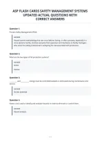 Asp Flash Cards Safety Management Systems&NewLine;Updated Actual Questions With&NewLine;Correct Answers&NewLine;