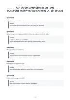Asp Safety Management Systems&NewLine;Questions With Verified Answers Latest Update&NewLine;