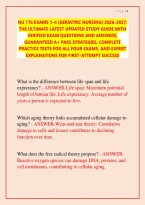 NU 176 &lpar;Geriatric Nursing&rpar; Exam 2026-2027 &vert; The Ultimate Latest Updated Study Guide with Verified Exam Questions & Answers&comma; Guaranteed A&plus; Pass Strategies&comma; Complete Practice Tests & Expert Explanations for First-Attempt Success