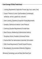 Minnesota Cosmetology Laws and Rules State Board Exam QUESTIONS AND CORRECT ANSWERS WITH