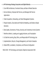WGU D435 &ndash; HR Technology and Analytics Objective Assessment &lpar;OA&rpar; QUESTIONS AND CORRECT