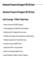 Advanced Trauma Life Support &lpar;ATLS&rpar; Exam QUESTIONS AND CORRECT ANSWERS WITH