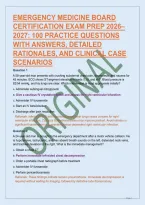 Emergency Medicine Board Certification Exam Prep 2026&ndash;2027&colon; 100 Practice Questions With Answers&comma; Detailed Rationales&comma; And Clinical Case Scenarios