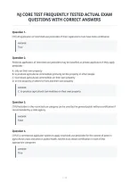 Nj Core Test Frequently Tested Actual Exam&NewLine;Questions With Correct Answers
