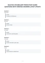 Nln-Pax Vocabulary From Study Guide&NewLine;Questions With Verified Answers Latest Update