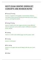Nocti Exam Graphic Design&NewLine;Practice Questions With Complete&NewLine;Solutions