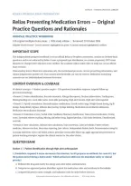 Relias Preventing Medication Errors&colon; Comprehensive Practice Exam &ndash; 120 Questions &lpar;PDF&rpar; &vert; 2026&ndash;2027 &vert; Relias Healthcare Training