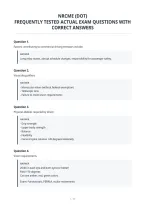Nrcme &lpar;Dot&rpar;&NewLine;Frequently Tested Actual Exam Questions With&NewLine;Correct Answers