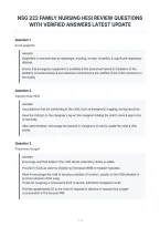 Nsg 222 Family Nursing Hesi Review Questions&NewLine;With Verified Answers Latest Update