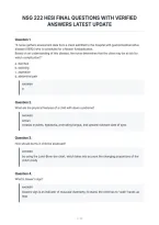 Nsg 222 Hesi Final Questions With Verified&NewLine;Answers Latest Update