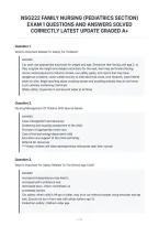 Nsg222 Family Nursing &lpar;Pediatrics Section&rpar;&NewLine;Exam 1 Questions And Answers Solved&NewLine;Correctly Latest Update Graded A&plus;