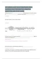 Vati Green Light Nclex Readiness 2026 &ndash;&NewLine;Nursing Exam Preparation&comma; Practice&NewLine;Questions And Study Guide