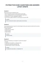 Pci Fundamentals Latest Actual Exam With&NewLine;Verified Questions & Correct Answers&NewLine;