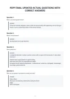 Pepp Final Updated Actual Questions With&NewLine;Correct Answers&NewLine;